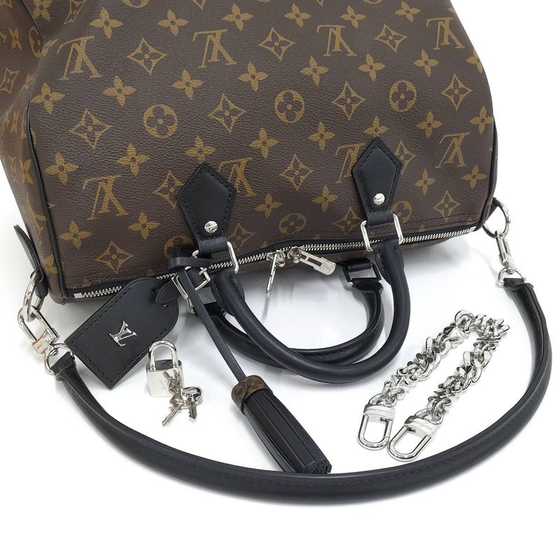 Louis Vuitton Speedy Bandoliere 30 Soft Monogram Handbag M12243