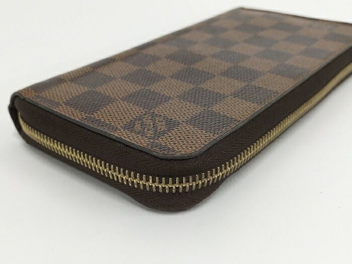 Louis Vuitton Zippy Wallet Round Zipper Long Wallet Damier Ebène N41661