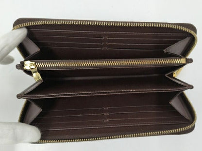 Louis Vuitton Zippy Wallet Round Zipper Long Wallet Damier Ebène N41661