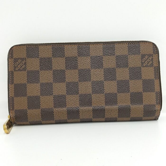 Louis Vuitton Zippy Wallet Round Zipper Long Wallet Damier Ebène N41661