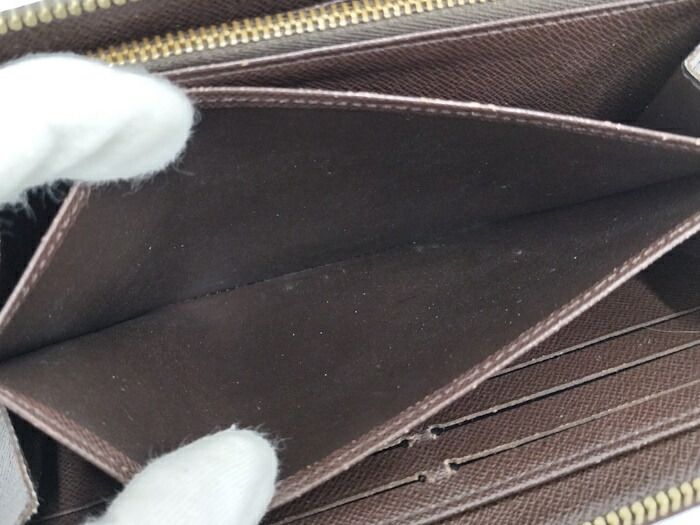 Louis Vuitton Zippy Wallet Round Zipper Long Wallet Damier Ebène N41661