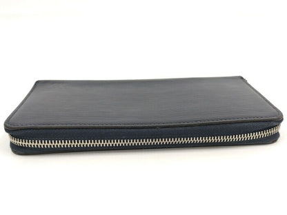 Louis Vuitton Zippy Organizer NM Round Zipper Long Wallet Epi Blue Marine M62644
