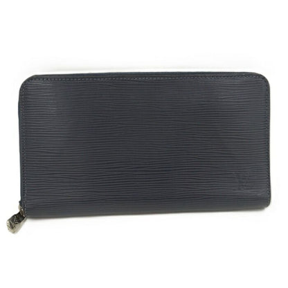 Louis Vuitton Zippy Organizer NM Round Zipper Long Wallet Epi Blue Marine M62644