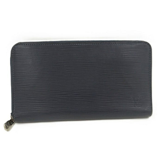 Louis Vuitton Zippy Organizer NM Round Zipper Long Wallet Epi Blue Marine M62644