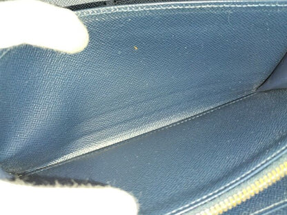 Louis Vuitton Zippy Organizer NM Round Zipper Long Wallet Epi Blue Marine M62644