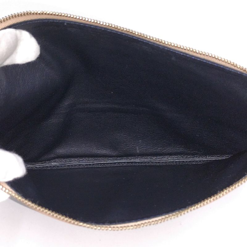 Celine Clutch Bag Leather Bi-color