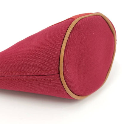 Hermes Palmyre Mini Cosmetic Pouch Canvas Red