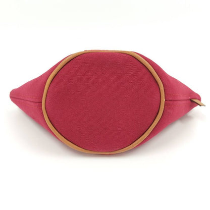 Hermes Palmyre Mini Cosmetic Pouch Canvas Red