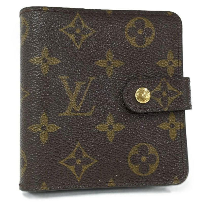 Louis Vuitton Compact Zip Fold Wallet Monogram M61667