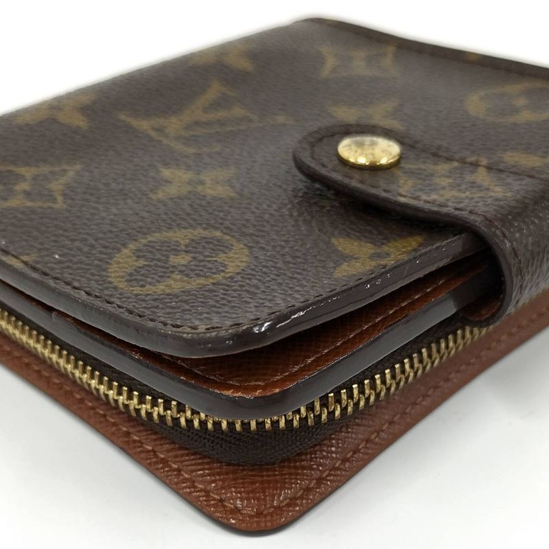 Louis Vuitton Compact Zip Fold Wallet Monogram M61667