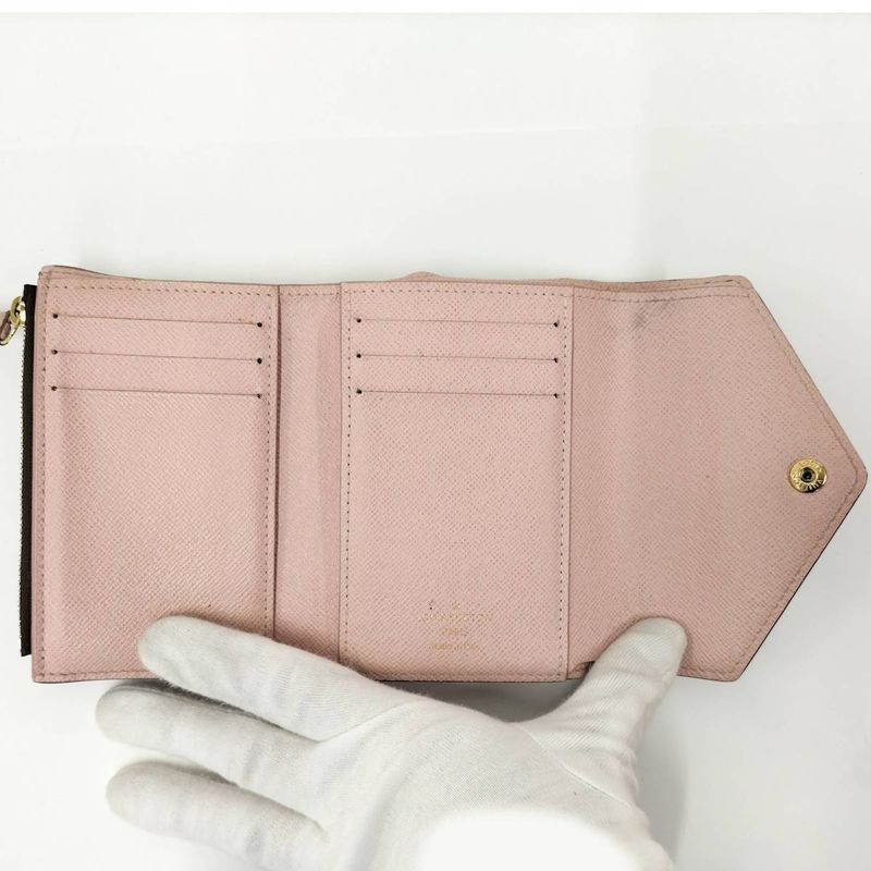 Louis Vuitton Portefeuille Victorine Trifold Wallet Monogram Rose Ballerine