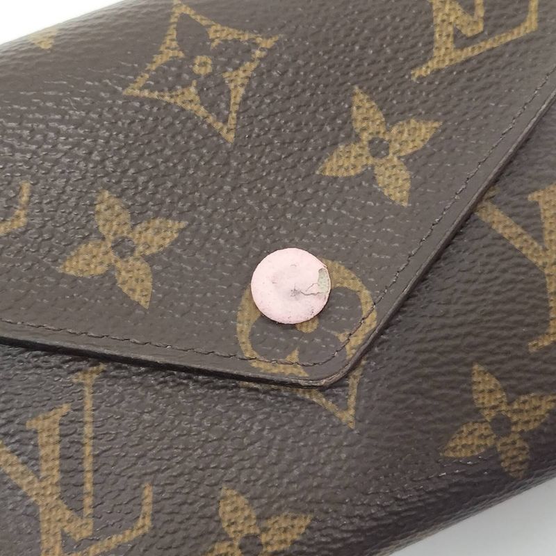 Louis Vuitton Portefeuille Victorine Trifold Wallet Monogram Rose Ballerine