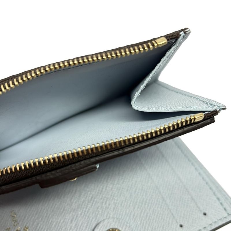 Louis Vuitton Bifold Wallet Monogram Portefeuille Lisa M83605 Blue Olympe