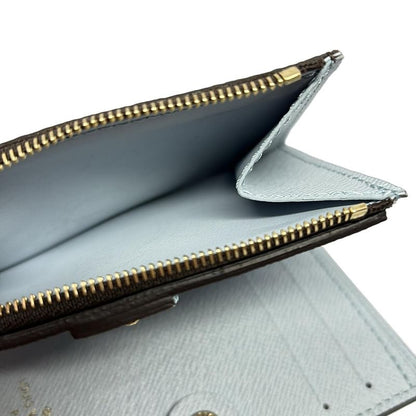 Louis Vuitton Bifold Wallet Monogram Portefeuille Lisa M83605 Blue Olympe