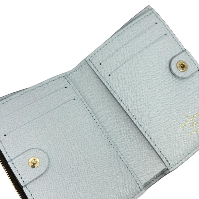 Louis Vuitton Bifold Wallet Monogram Portefeuille Lisa M83605 Blue Olympe