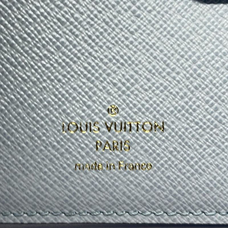 Louis Vuitton Bifold Wallet Monogram Portefeuille Lisa M83605 Blue Olympe