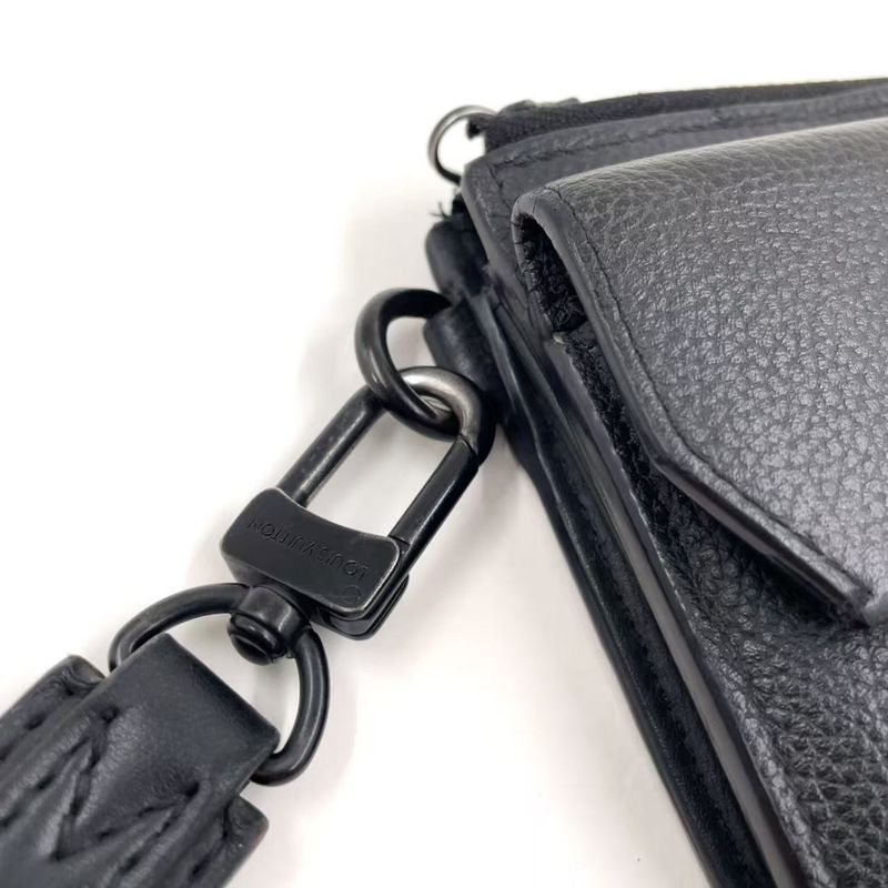 Louis Vuitton Zippy Wallet Aerogram Noir Black RFID Compatible Leather Black