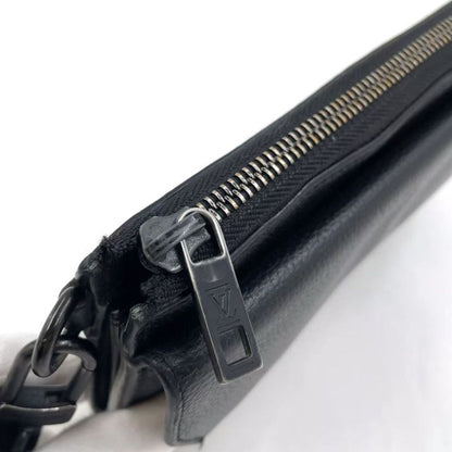 Louis Vuitton Zippy Wallet Aerogram Noir Black RFID Compatible Leather Black