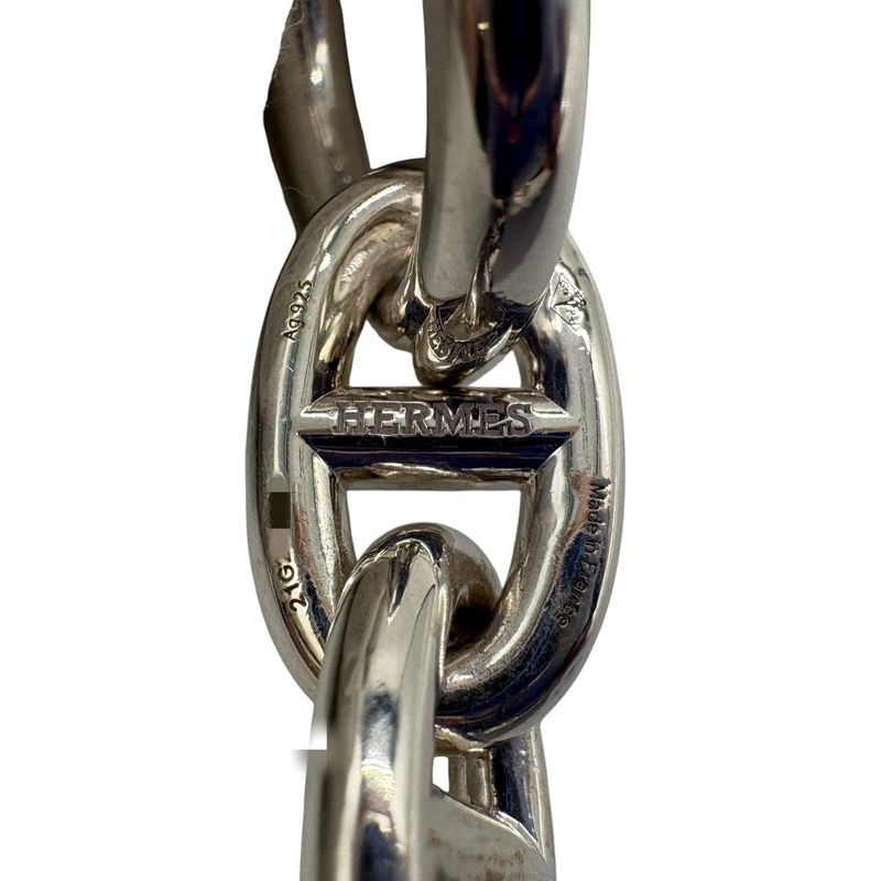 3472 Hermes Bracelet Chaine D'ancre MM H101994b 015 Ag925 15 Frames Silver