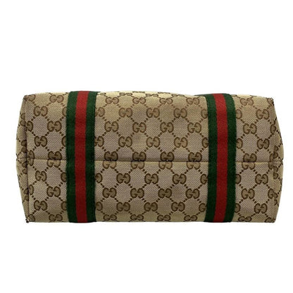 Gucci Tote Bag GG Patternsherry (web) 137396 Beige X Dark Brown X Multi Leather