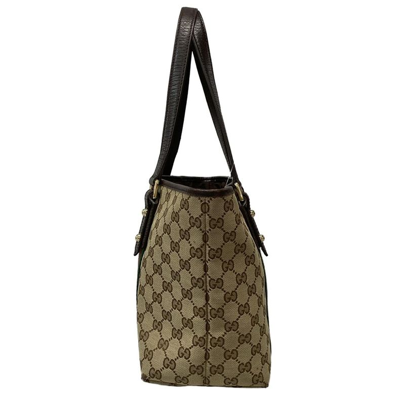 Gucci Tote Bag GG Patternsherry (web) 137396 Beige X Dark Brown X Multi Leather