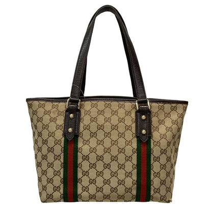 Gucci Tote Bag GG Patternsherry (web) 137396 Beige X Dark Brown X Multi Leather