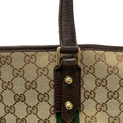Gucci Tote Bag GG Patternsherry (web) 137396 Beige X Dark Brown X Multi Leather
