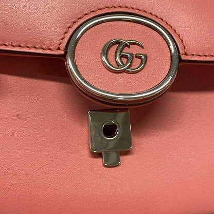 Gucci Shoulder Bag Petit Gg/gg Marmont 739722 Pink Detachable Strap Leather