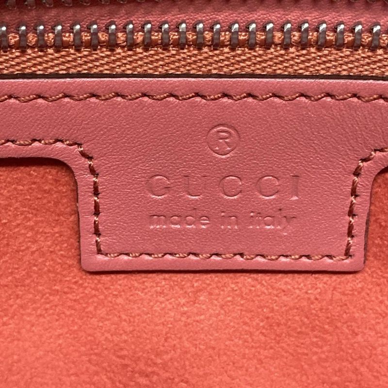 Gucci Shoulder Bag Petit Gg/gg Marmont 739722 Pink Detachable Strap Leather