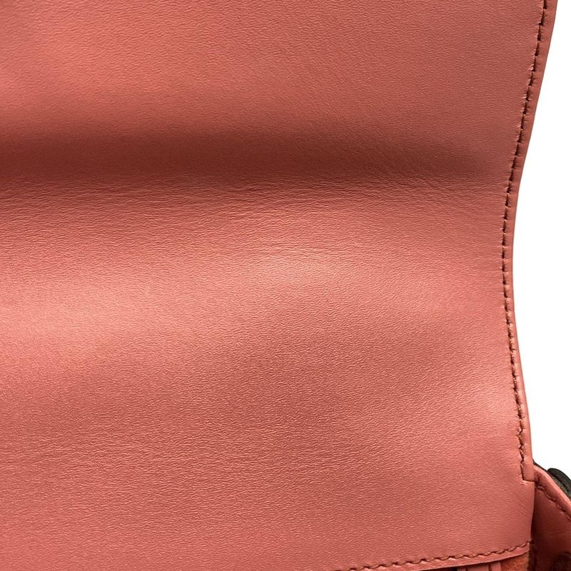 Gucci Shoulder Bag Petit Gg/gg Marmont 739722 Pink Detachable Strap Leather