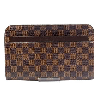 Louis Vuitton N51993 Damier Ebène Clutch Bag Saint Louis Second Bag Louis