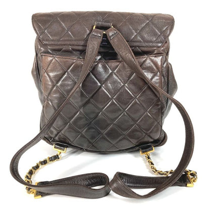 Chanel Backpack Sac CC Coco Logo Lambskin Black