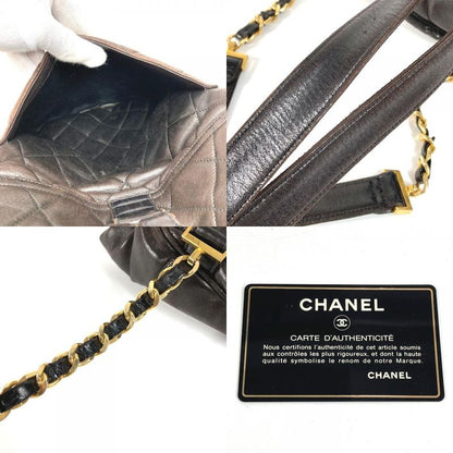Chanel Backpack Sac CC Coco Logo Lambskin Black