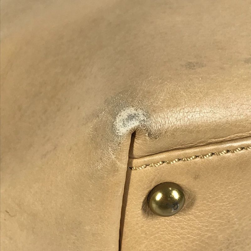 Chanel Handbag Turnlock CC Coco Mark Leather Beige