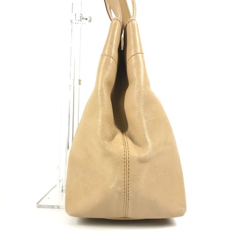 Chanel Handbag Turnlock CC Coco Mark Leather Beige