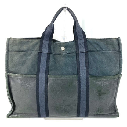 Hermes Handbag Fourre Tout MM Fourre Tout MM Leather / Canvas Black