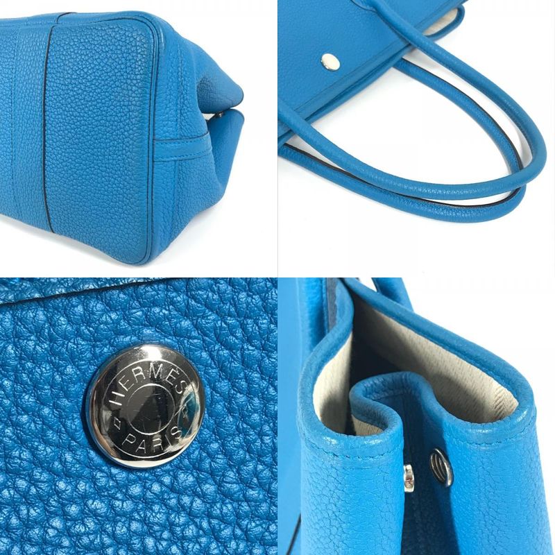 Hermes Garden Party PM Tote Bag Garden Party PM 36 Negonda Blue