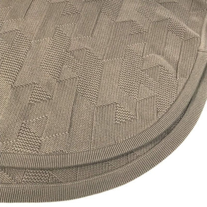 Hermes Poncho H Logo Wool Brown