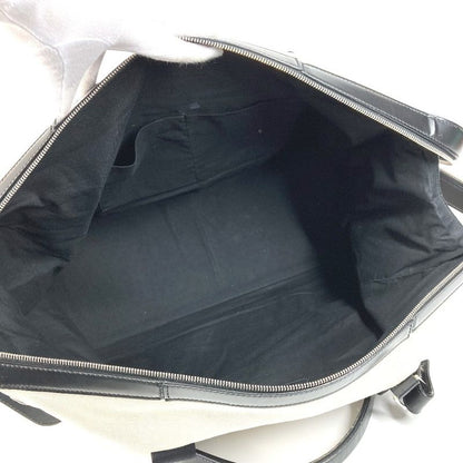 Balenciaga Boston Bag Logo 392010 Leather / Canvas Black