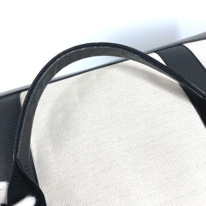 Balenciaga Boston Bag Logo 392010 Leather / Canvas Black