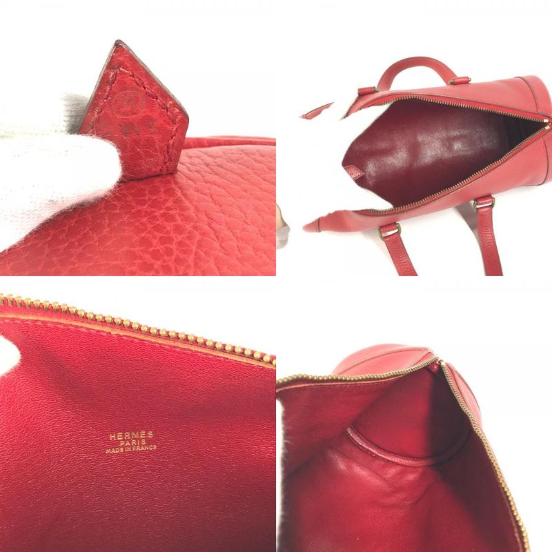 Hermes Handbag Mini Aldi Ardennes Red