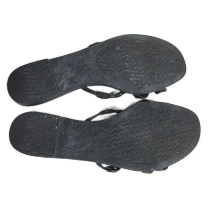 Hermes Rivage Rubber Sandals Chaine D'ancre 181169z Black 36 - MNK2