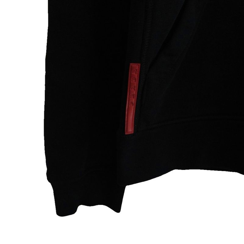 Prada Sport Hooded Bluson Sweat Pullover Hoodie Rubber Tag Hoodie Domestic