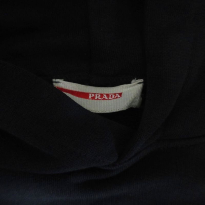 Prada Sport Hooded Bluson Sweat Pullover Hoodie Rubber Tag Hoodie Domestic