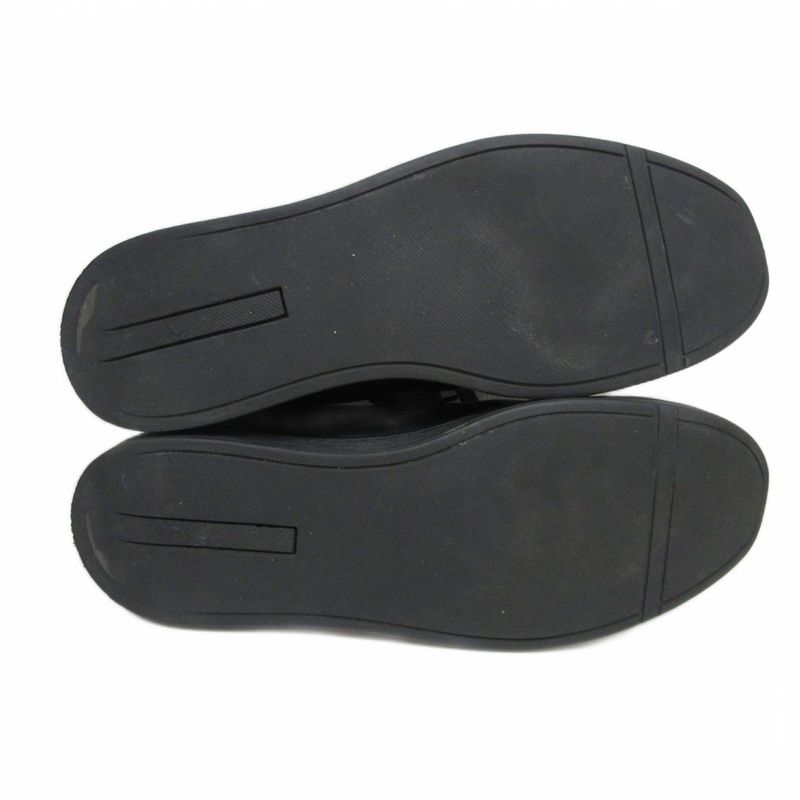 Prada Leather Sneaker Dnc112 All Leather Sneaker Low Cut Black 7 1 2 - MNK2