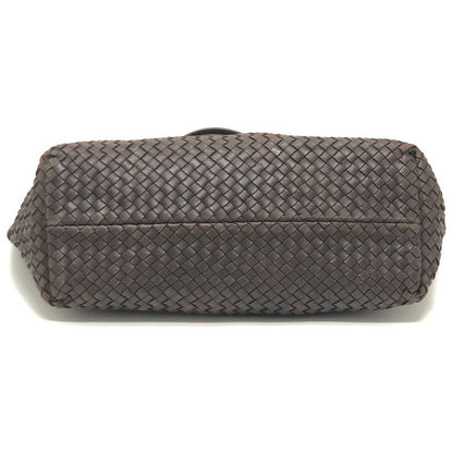 Bottega Veneta Tote Intrecciato Cabas MM 115664 Leather Brown