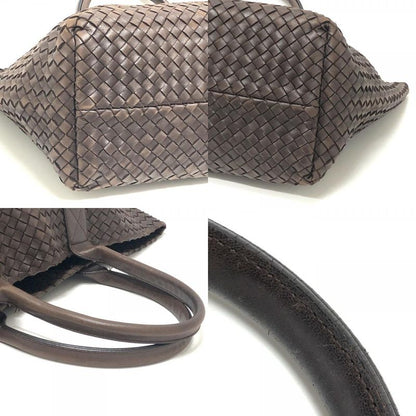 Bottega Veneta Tote Intrecciato Cabas MM 115664 Leather Brown