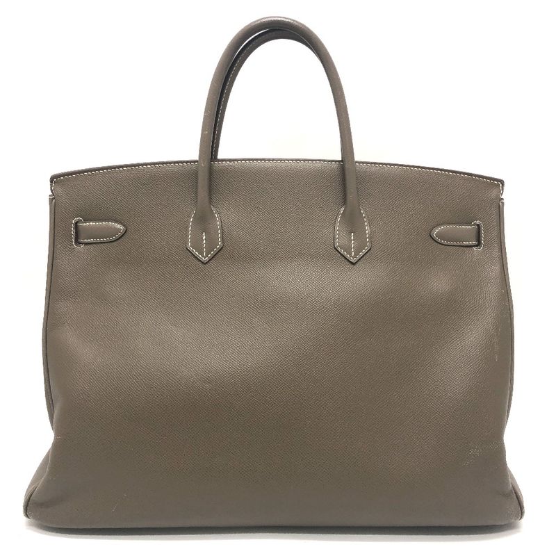 Hermes Handbag Birkin 40 Vaux Epson Svhardware Etoupe Brown