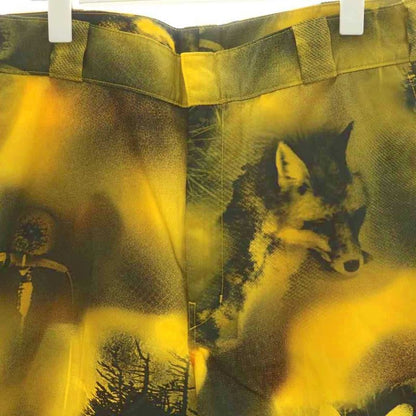 Prada Bermuda Shorts Half Pants Flower Print 48 Yellow Spg32 AN63 AA