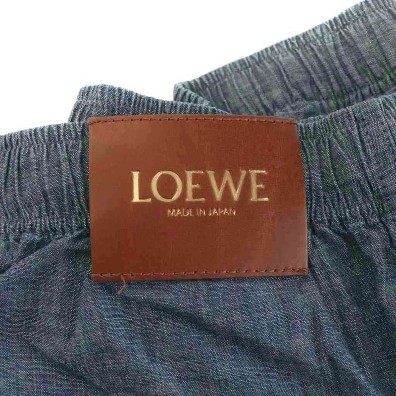 Loewe Shorts Half Pants Cotton L Navy Blue Navy H526y11w95 AN58 AA